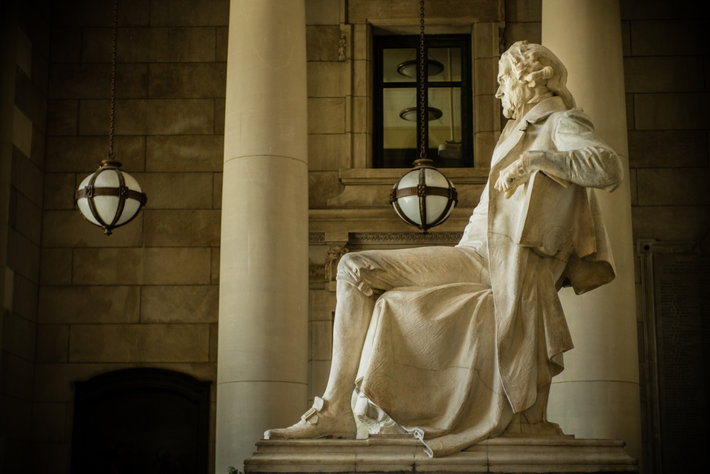 Thomas Jefferson Memorial at Missouri History Museum in St. Louis, Missouri, USA