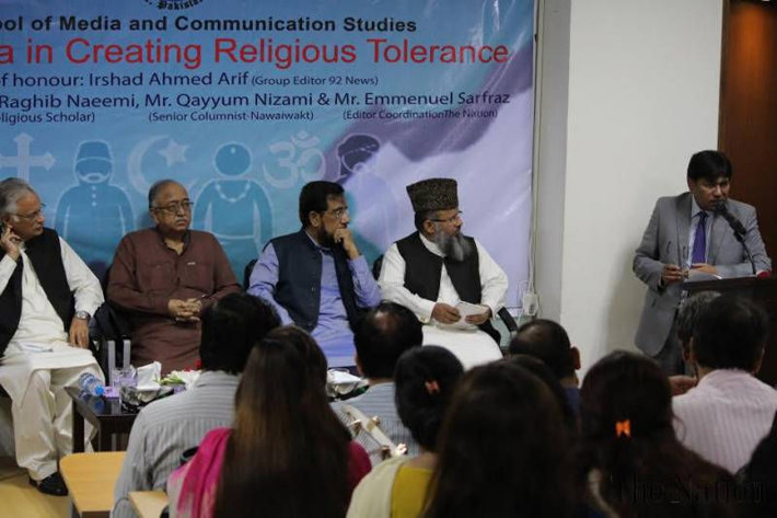 A seminar in Lahore, India, at the School of Media and Communication Studies of the University of Central Punjab
