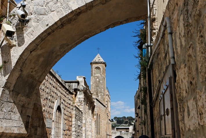 Street in Armenian quarter of Jerusalem (Photo by slavapolo, Shutterstock.com)