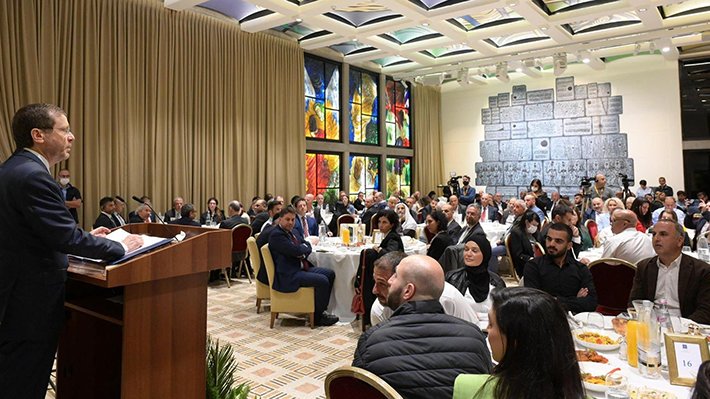 Isaac Herzog, President of Israel, hosts iftar for 200 guests (Photo courtesy of Isaac Herzog)