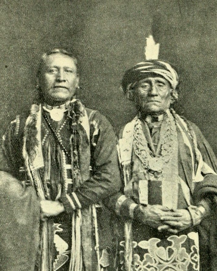 Kaw chief at the time of the signing of the last treaty (Library of Congress)