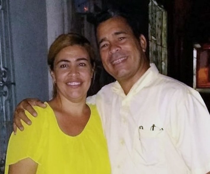 Detained Cuban paster Fajardo and his wife (Facebook)